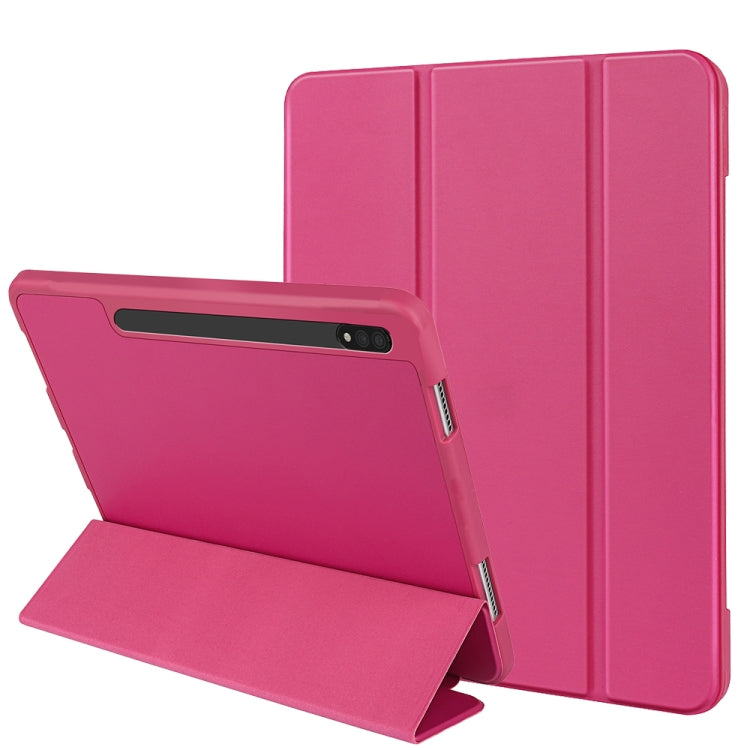 3-folding Honeycomb TPU Smart Leather Tablet Case, For Samsung Galaxy Tab S8 / X700, For Samsung Galaxy Tab S8+ / X800, For Samsung Galaxy Tab S8 Ultra / X900