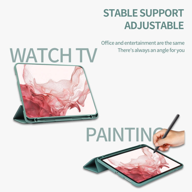 3-folding Honeycomb TPU Smart Leather Tablet Case, For Samsung Galaxy Tab S8 / X700, For Samsung Galaxy Tab S8+ / X800, For Samsung Galaxy Tab S8 Ultra / X900