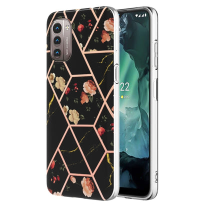 Electroplating Splicing Marble Flower Pattern TPU Shockproof Phone Case, For Nokia G10 / G20, For Nokia G21 / G11, For OPPO Realme 9 Pro+ 5G, For OPPO Realme 9 Pro 5G, For OPPO Realme 9i / A36/A96 4G, For Samsung Galaxy A13 4G                          ...