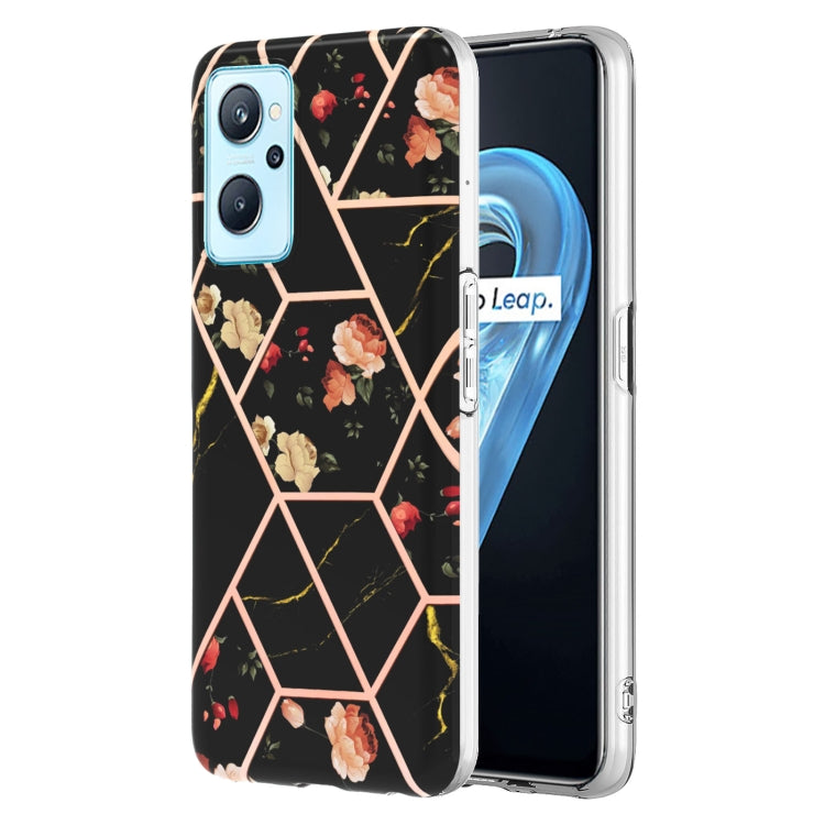 Electroplating Splicing Marble Flower Pattern TPU Shockproof Phone Case, For Nokia G10 / G20, For Nokia G21 / G11, For OPPO Realme 9 Pro+ 5G, For OPPO Realme 9 Pro 5G, For OPPO Realme 9i / A36/A96 4G, For Samsung Galaxy A13 4G                          ...