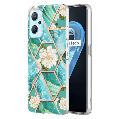 Electroplating Splicing Marble Flower Pattern TPU Shockproof Phone Case, For Nokia G10 / G20, For Nokia G21 / G11, For OPPO Realme 9 Pro+ 5G, For OPPO Realme 9 Pro 5G, For OPPO Realme 9i / A36/A96 4G, For Samsung Galaxy A13 4G                          ...