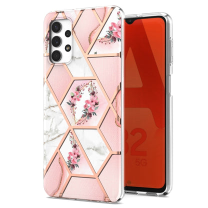 Electroplating Splicing Marble Flower Pattern TPU Shockproof Phone Case, For Nokia G10 / G20, For Nokia G21 / G11, For OPPO Realme 9 Pro+ 5G, For OPPO Realme 9 Pro 5G, For OPPO Realme 9i / A36/A96 4G, For Samsung Galaxy A13 4G                          ...