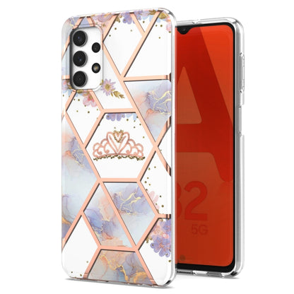 Electroplating Splicing Marble Flower Pattern TPU Shockproof Phone Case, For Nokia G10 / G20, For Nokia G21 / G11, For OPPO Realme 9 Pro+ 5G, For OPPO Realme 9 Pro 5G, For OPPO Realme 9i / A36/A96 4G, For Samsung Galaxy A13 4G                          ...