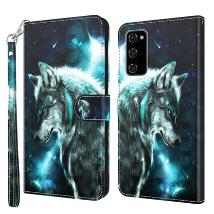 3D Painting Pattern TPU + PU Leather Phone Case, For Samsung Galaxy A03s 166mm, For Samsung Galaxy A13 5G, For Samsung Galaxy A13 4G, For Samsung Galaxy A22 5G