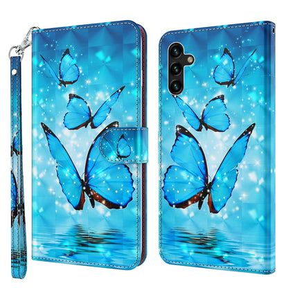 3D Painting Pattern TPU + PU Leather Phone Case, For Samsung Galaxy A03s 166mm, For Samsung Galaxy A13 5G, For Samsung Galaxy A13 4G, For Samsung Galaxy A22 5G
