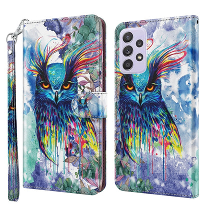 3D Painting Pattern TPU + PU Leather Phone Case, For Samsung Galaxy A23, For Samsung Galaxy A32 4G, For Samsung Galaxy A33 5G, For Samsung Galaxy A52 5G / A52s 5G