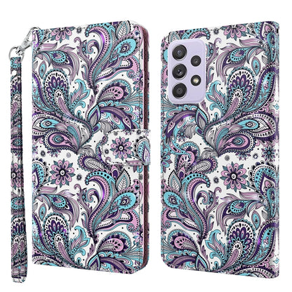 3D Painting Pattern TPU + PU Leather Phone Case, For Samsung Galaxy A23, For Samsung Galaxy A32 4G, For Samsung Galaxy A33 5G, For Samsung Galaxy A52 5G / A52s 5G