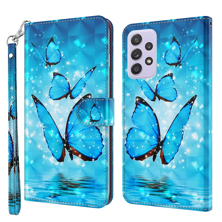 3D Painting Pattern TPU + PU Leather Phone Case, For Samsung Galaxy A23, For Samsung Galaxy A32 4G, For Samsung Galaxy A33 5G, For Samsung Galaxy A52 5G / A52s 5G