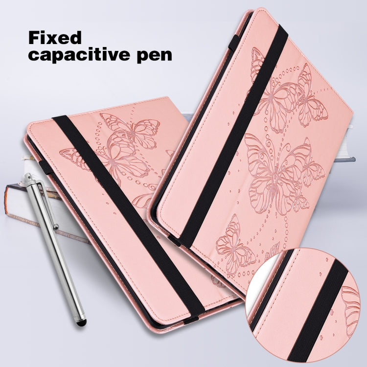 Embossed Butterfly Pattern Leather Tablet Case, For OPPO Pad 11 inch 2022, For Realme Pad 10.4 inch, For Samsung Galaxy Tab A8 10.5 2021, For Samsung Galaxy Tab S8, For Lenovo Legion Y700, For Lenovo Tab K10, For Lenovo Tab P11 Plus