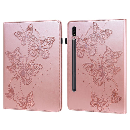 Embossed Butterfly Pattern Leather Tablet Case, For OPPO Pad 11 inch 2022, For Realme Pad 10.4 inch, For Samsung Galaxy Tab A8 10.5 2021, For Samsung Galaxy Tab S8, For Lenovo Legion Y700, For Lenovo Tab K10, For Lenovo Tab P11 Plus