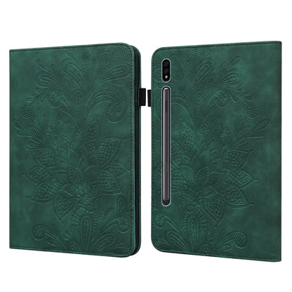Lace Flower Embossing Pattern Leather Tablet Case, For Samsung Galaxy Tab A8 10.5 2021, For Samsung Galaxy Tab S8