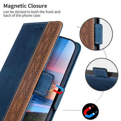 Stitching Side-Magnetic RFID Leather Phone Case, For Samsung Galaxy A02, For Samsung Galaxy A02s, For Samsung Galaxy A03s 166mm, For Samsung Galaxy A12 5G, For Samsung Galaxy A13 4G, For Samsung Galaxy A13 5G, For Samsung Galaxy A22 5G                 ...