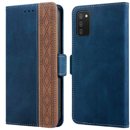 Stitching Side-Magnetic RFID Leather Phone Case, For Samsung Galaxy A02, For Samsung Galaxy A02s, For Samsung Galaxy A03s 166mm, For Samsung Galaxy A12 5G, For Samsung Galaxy A13 4G, For Samsung Galaxy A13 5G, For Samsung Galaxy A22 5G                 ...