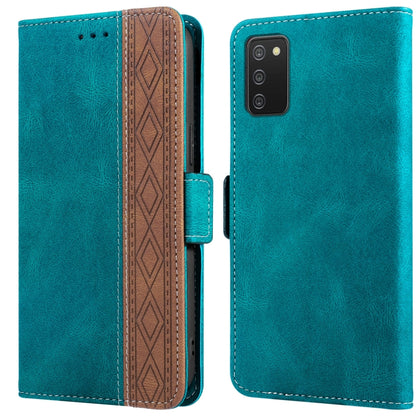 Stitching Side-Magnetic RFID Leather Phone Case, For Samsung Galaxy A02, For Samsung Galaxy A02s, For Samsung Galaxy A03s 166mm, For Samsung Galaxy A12 5G, For Samsung Galaxy A13 4G, For Samsung Galaxy A13 5G, For Samsung Galaxy A22 5G                 ...