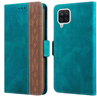 Stitching Side-Magnetic RFID Leather Phone Case, For Samsung Galaxy A02, For Samsung Galaxy A02s, For Samsung Galaxy A03s 166mm, For Samsung Galaxy A12 5G, For Samsung Galaxy A13 4G, For Samsung Galaxy A13 5G, For Samsung Galaxy A22 5G                 ...
