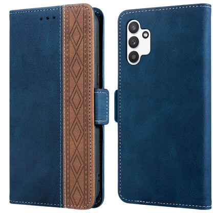 Stitching Side-Magnetic RFID Leather Phone Case, For Samsung Galaxy A02, For Samsung Galaxy A02s, For Samsung Galaxy A03s 166mm, For Samsung Galaxy A12 5G, For Samsung Galaxy A13 4G, For Samsung Galaxy A13 5G, For Samsung Galaxy A22 5G                 ...