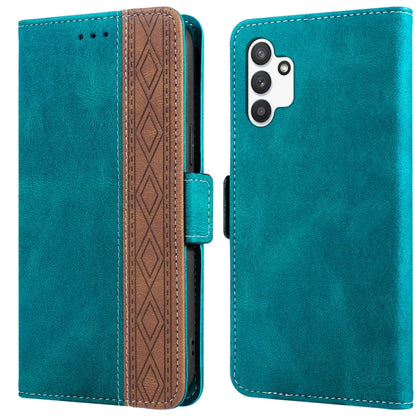 Stitching Side-Magnetic RFID Leather Phone Case, For Samsung Galaxy A02, For Samsung Galaxy A02s, For Samsung Galaxy A03s 166mm, For Samsung Galaxy A12 5G, For Samsung Galaxy A13 4G, For Samsung Galaxy A13 5G, For Samsung Galaxy A22 5G                 ...