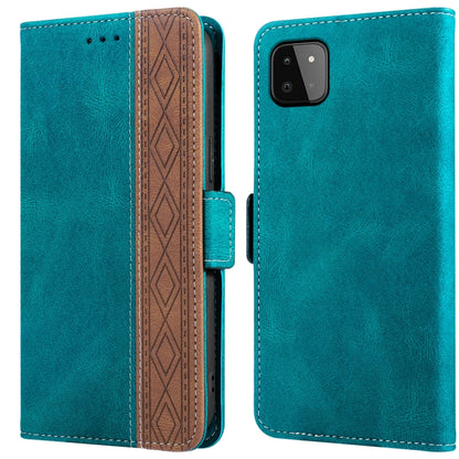 Stitching Side-Magnetic RFID Leather Phone Case, For Samsung Galaxy A02, For Samsung Galaxy A02s, For Samsung Galaxy A03s 166mm, For Samsung Galaxy A12 5G, For Samsung Galaxy A13 4G, For Samsung Galaxy A13 5G, For Samsung Galaxy A22 5G                 ...