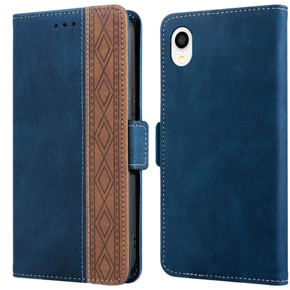 Stitching Side-Magnetic RFID Leather Phone Case, For Samsung Galaxy A02, For Samsung Galaxy A02s, For Samsung Galaxy A03s 166mm, For Samsung Galaxy A12 5G, For Samsung Galaxy A13 4G, For Samsung Galaxy A13 5G, For Samsung Galaxy A22 5G                 ...