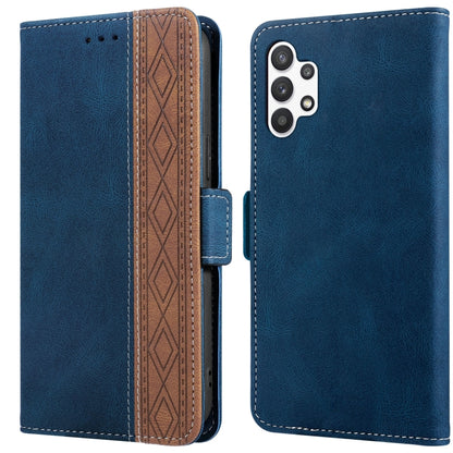 Stitching Side-Magnetic RFID Leather Phone Case, For Samsung Galaxy A02, For Samsung Galaxy A02s, For Samsung Galaxy A03s 166mm, For Samsung Galaxy A12 5G, For Samsung Galaxy A13 4G, For Samsung Galaxy A13 5G, For Samsung Galaxy A22 5G                 ...