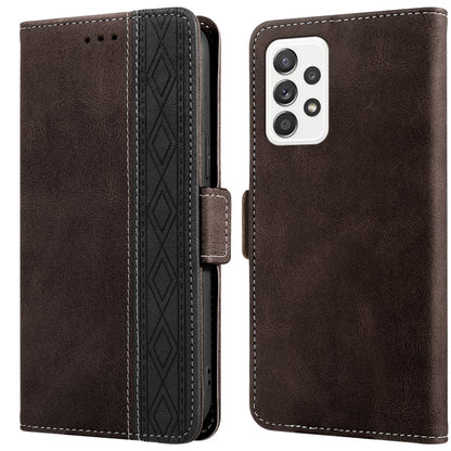 Stitching Side-Magnetic RFID Leather Phone Case, For Samsung Galaxy A53 5G, For Samsung Galaxy A72 4G / 5G, For Samsung Galaxy A73 5G, For Samsung Galaxy S10, For Samsung Galaxy S10+, For Samsung Galaxy S20, For Samsung Galaxy S20 FE 5G                ...
