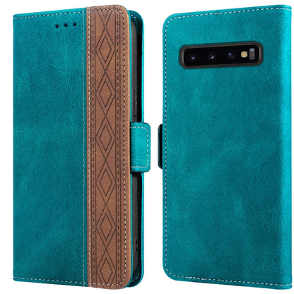 Stitching Side-Magnetic RFID Leather Phone Case, For Samsung Galaxy A53 5G, For Samsung Galaxy A72 4G / 5G, For Samsung Galaxy A73 5G, For Samsung Galaxy S10, For Samsung Galaxy S10+, For Samsung Galaxy S20, For Samsung Galaxy S20 FE 5G                ...