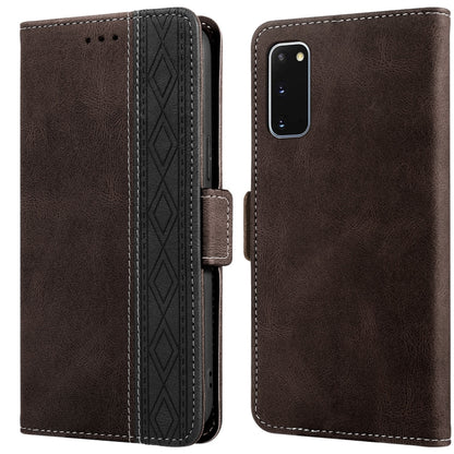 Stitching Side-Magnetic RFID Leather Phone Case, For Samsung Galaxy A53 5G, For Samsung Galaxy A72 4G / 5G, For Samsung Galaxy A73 5G, For Samsung Galaxy S10, For Samsung Galaxy S10+, For Samsung Galaxy S20, For Samsung Galaxy S20 FE 5G                ...