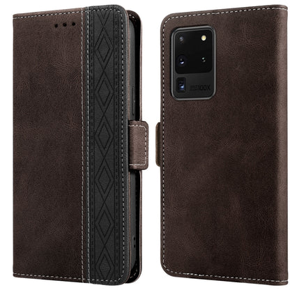 Stitching Side-Magnetic RFID Leather Phone Case, For Samsung Galaxy A53 5G, For Samsung Galaxy A72 4G / 5G, For Samsung Galaxy A73 5G, For Samsung Galaxy S10, For Samsung Galaxy S10+, For Samsung Galaxy S20, For Samsung Galaxy S20 FE 5G                ...