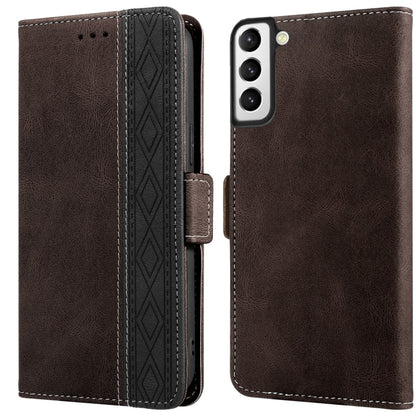 Stitching Side-Magnetic RFID Leather Phone Case, For Samsung Galaxy S22 5G, For Samsung Galaxy S22+ 5G, For Samsung Galaxy S22 Ultra 5G