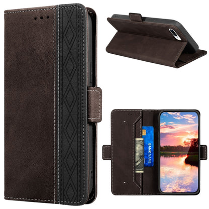 Stitching Magnetic RFID Leather Case, For iPhone XS Max, For iPhone SE 2022 / SE 2020 / 7 / 8, For iPhone 7 Plus / 8 Plus