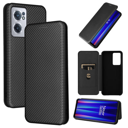 Carbon Fiber Texture Magnetic Horizontal Flip Leather Phone Case, For Samsung Galaxy S22 Ultra 5G, For OnePlus Nord CE 2 5G, For Xiaomi Poco X4 Pro 5G, For Motorola Moto G22, For TCL 30 5G / 30+