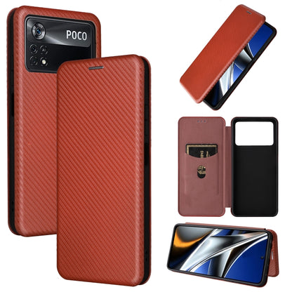 Carbon Fiber Texture Magnetic Horizontal Flip Leather Phone Case, For Samsung Galaxy S22 Ultra 5G, For OnePlus Nord CE 2 5G, For Xiaomi Poco X4 Pro 5G, For Motorola Moto G22, For TCL 30 5G / 30+