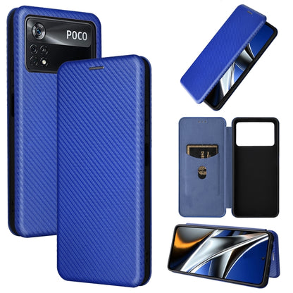 Carbon Fiber Texture Magnetic Horizontal Flip Leather Phone Case, For Samsung Galaxy S22 Ultra 5G, For OnePlus Nord CE 2 5G, For Xiaomi Poco X4 Pro 5G, For Motorola Moto G22, For TCL 30 5G / 30+