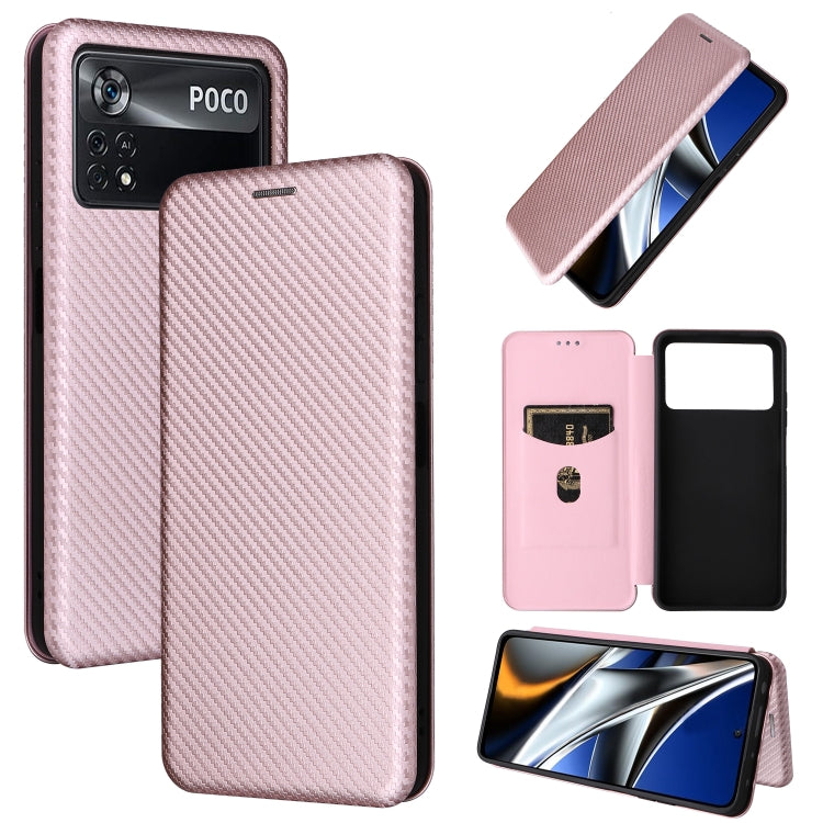 Carbon Fiber Texture Magnetic Horizontal Flip Leather Phone Case, For Samsung Galaxy S22 Ultra 5G, For OnePlus Nord CE 2 5G, For Xiaomi Poco X4 Pro 5G, For Motorola Moto G22, For TCL 30 5G / 30+