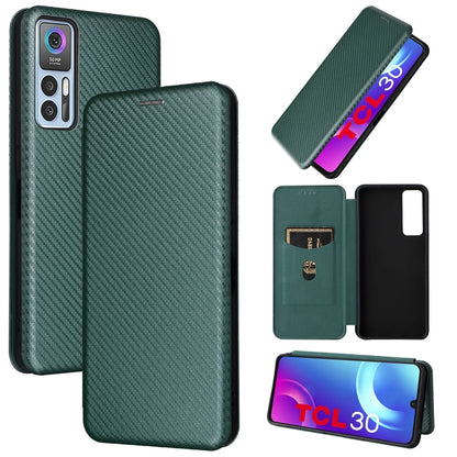 Carbon Fiber Texture Magnetic Horizontal Flip Leather Phone Case, For Samsung Galaxy S22 Ultra 5G, For OnePlus Nord CE 2 5G, For Xiaomi Poco X4 Pro 5G, For Motorola Moto G22, For TCL 30 5G / 30+