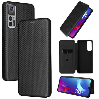 Carbon Fiber Texture Magnetic Horizontal Flip Leather Phone Case, For Samsung Galaxy S22 Ultra 5G, For OnePlus Nord CE 2 5G, For Xiaomi Poco X4 Pro 5G, For Motorola Moto G22, For TCL 30 5G / 30+