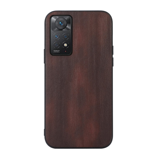 Yellow Cow Texture PU Phone Case, For Xiaomi Redmi Note 11 Pro Global, For Samsung Galaxy A23 4G, For Samsung Galaxy A33 5G, For Samsung Galaxy A53 5G, For Samsung Galaxy A73 5G