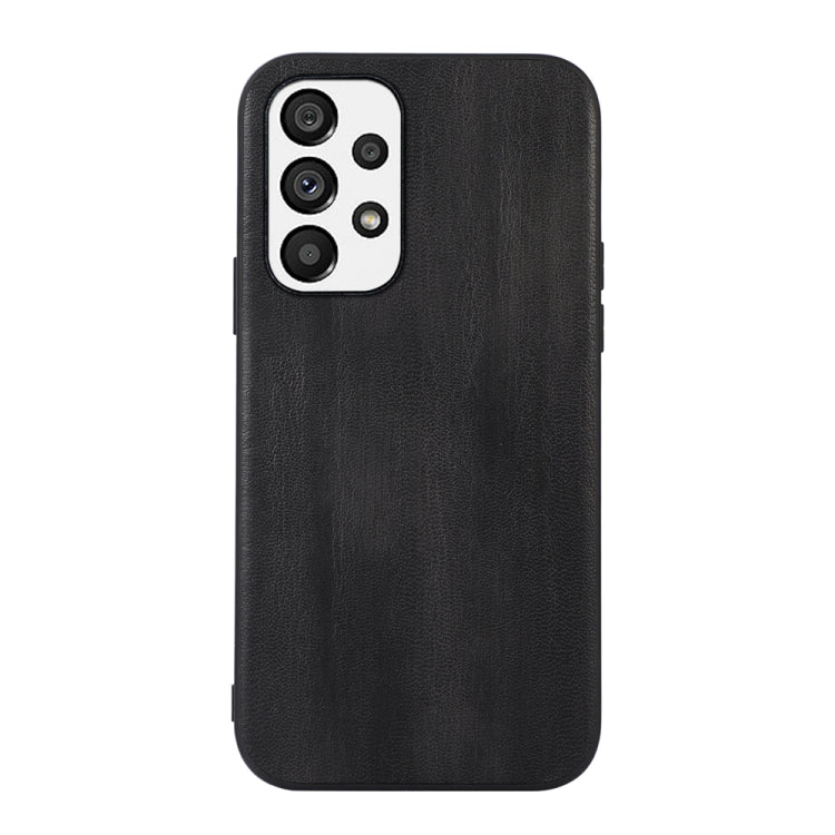 Yellow Cow Texture PU Phone Case, For Xiaomi Redmi Note 11 Pro Global, For Samsung Galaxy A23 4G, For Samsung Galaxy A33 5G, For Samsung Galaxy A53 5G, For Samsung Galaxy A73 5G
