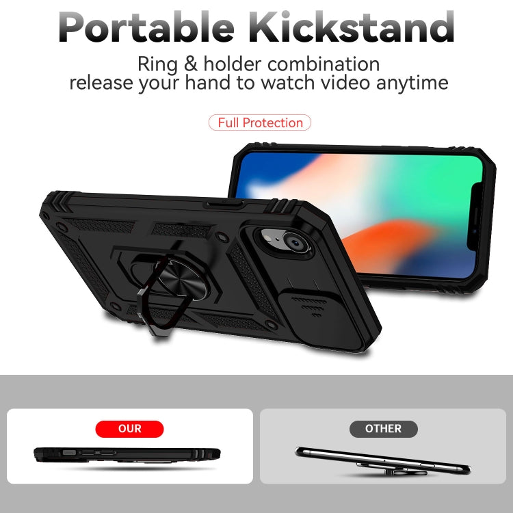 Sliding Camshield Holder Phone Case, For iPhone XR, For iPhone XS / X, For iPhone XS Max, For iPhone 12 mini, For iPhone SE 2022 / SE 2020 / 8 / 7 / 6, For iPhone 8 Plus / 7 Plus / 6 Plus