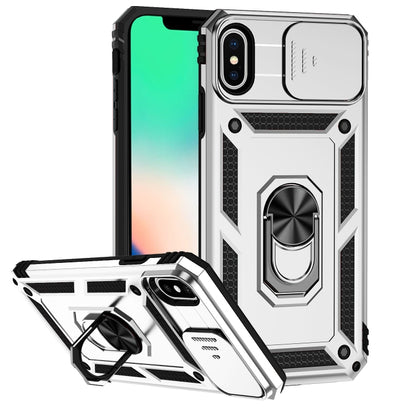 Sliding Camshield Holder Phone Case, For iPhone XR, For iPhone XS / X, For iPhone XS Max, For iPhone 12 mini, For iPhone SE 2022 / SE 2020 / 8 / 7 / 6, For iPhone 8 Plus / 7 Plus / 6 Plus