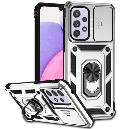 Sliding Camshield Holder Phone Case, For Samsung Galaxy A23 5G, For Samsung Galaxy A33 5G, For Samsung Galaxy A52 5G / 4G, For Samsung Galaxy A53 5G, For Samsung Galaxy A72 5G / 4G, For Samsung Galaxy A73 5G, For Samsung Galaxy J7 Prime