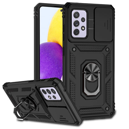 Sliding Camshield Holder Phone Case, For Samsung Galaxy A23 5G, For Samsung Galaxy A33 5G, For Samsung Galaxy A52 5G / 4G, For Samsung Galaxy A53 5G, For Samsung Galaxy A72 5G / 4G, For Samsung Galaxy A73 5G, For Samsung Galaxy J7 Prime