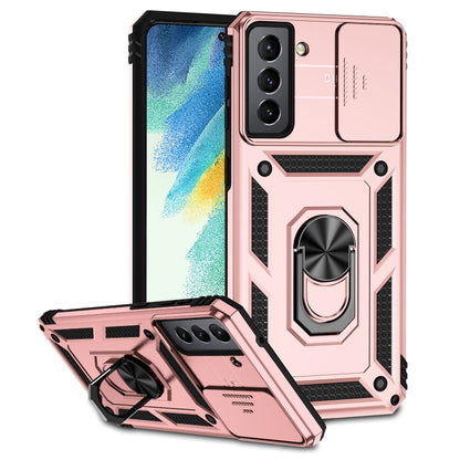 Sliding Camshield Holder Phone Case, For Samsung Galaxy S10, For Samsung Galaxy S10+, For Samsung Galaxy S20 FE, For Samsung Galaxy S21 5G, For Samsung Galaxy S21 FE 5G, For Samsung Galaxy S21+ 5G