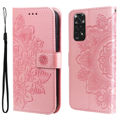7-petal Flowers Embossing Pattern Horizontal Flip Leather Case, For Xiaomi Redmi Note 11 4G(Global), For Xiaomi Redmi Note 11 Pro 4G, For OPPO Realme 9i / A36 4G / A76 4G(Global), For OPPO Realme 9 Pro+, For OPPO Realme GT2 Pro                         ...