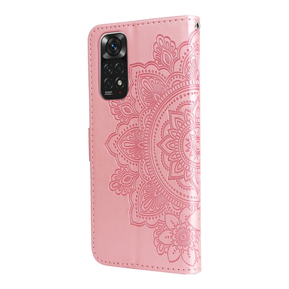 7-petal Flowers Embossing Pattern Horizontal Flip Leather Case, For Xiaomi Redmi Note 11 4G(Global), For Xiaomi Redmi Note 11 Pro 4G, For OPPO Realme 9i / A36 4G / A76 4G(Global), For OPPO Realme 9 Pro+, For OPPO Realme GT2 Pro                         ...