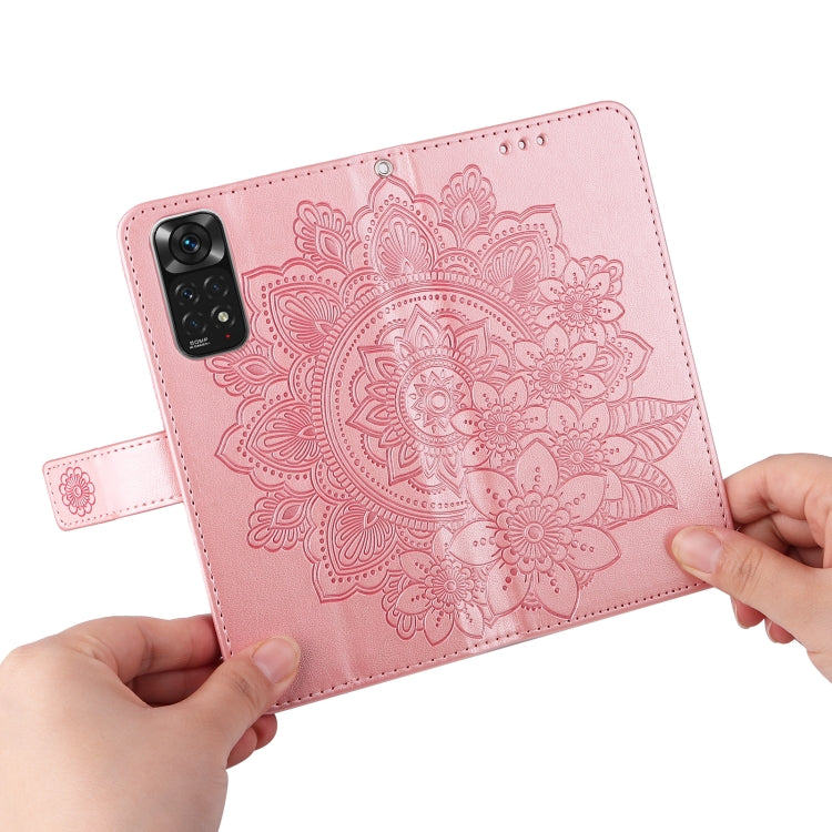 7-petal Flowers Embossing Pattern Horizontal Flip Leather Case, For Xiaomi Redmi Note 11 4G(Global), For Xiaomi Redmi Note 11 Pro 4G, For OPPO Realme 9i / A36 4G / A76 4G(Global), For OPPO Realme 9 Pro+, For OPPO Realme GT2 Pro                         ...