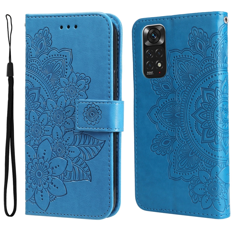 7-petal Flowers Embossing Pattern Horizontal Flip Leather Case, For Xiaomi Redmi Note 11 4G(Global), For Xiaomi Redmi Note 11 Pro 4G, For OPPO Realme 9i / A36 4G / A76 4G(Global), For OPPO Realme 9 Pro+, For OPPO Realme GT2 Pro                         ...