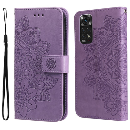 7-petal Flowers Embossing Pattern Horizontal Flip Leather Case, For Xiaomi Redmi Note 11 4G(Global), For Xiaomi Redmi Note 11 Pro 4G, For OPPO Realme 9i / A36 4G / A76 4G(Global), For OPPO Realme 9 Pro+, For OPPO Realme GT2 Pro                         ...