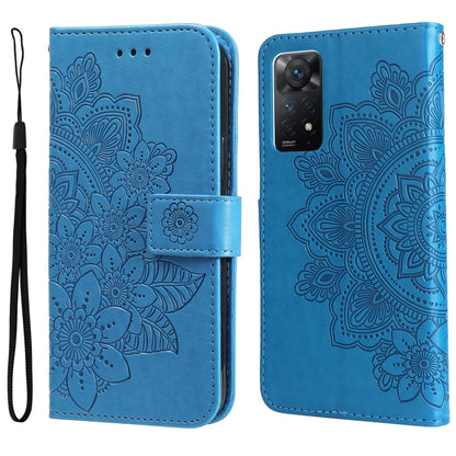 7-petal Flowers Embossing Pattern Horizontal Flip Leather Case, For Xiaomi Redmi Note 11 4G(Global), For Xiaomi Redmi Note 11 Pro 4G, For OPPO Realme 9i / A36 4G / A76 4G(Global), For OPPO Realme 9 Pro+, For OPPO Realme GT2 Pro                         ...