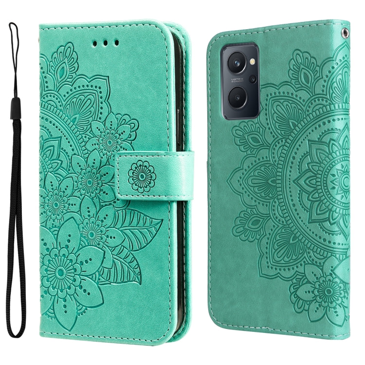 7-petal Flowers Embossing Pattern Horizontal Flip Leather Case, For Xiaomi Redmi Note 11 4G(Global), For Xiaomi Redmi Note 11 Pro 4G, For OPPO Realme 9i / A36 4G / A76 4G(Global), For OPPO Realme 9 Pro+, For OPPO Realme GT2 Pro                         ...